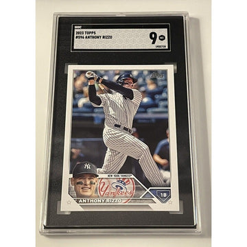 2023 Topps Series 2 Anthony Rizzo* MLB Card 596 -New York Yankees Baseball SGC 9