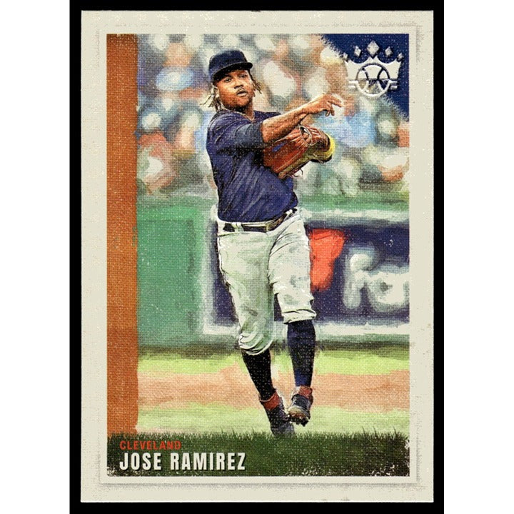 Jose Ramirez 2022 Panini Diamond Kings framed baseball card MLB Guardians near mint condition