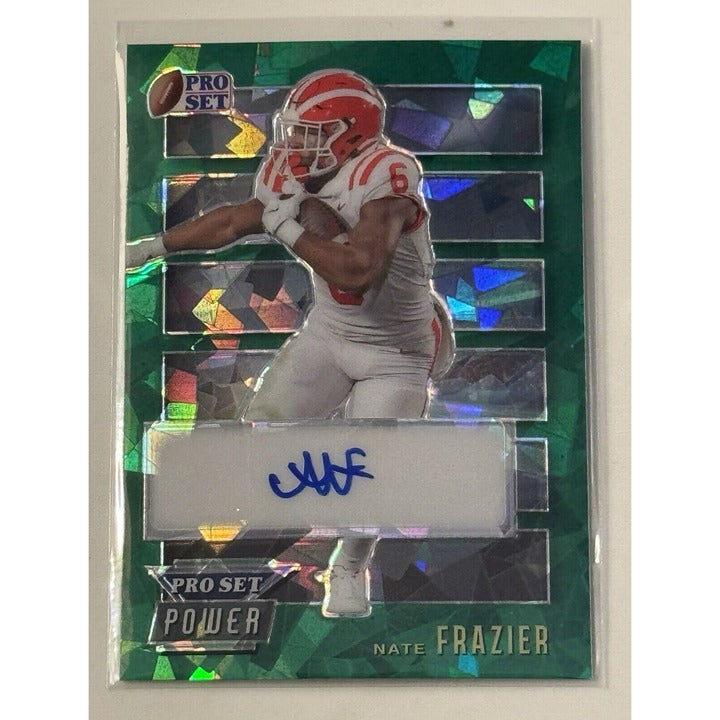 3/3* Nate Frazier RC* Auto 2024 Leaf Pro Set Football NCAA UGA Dogs Card #PW-NF1