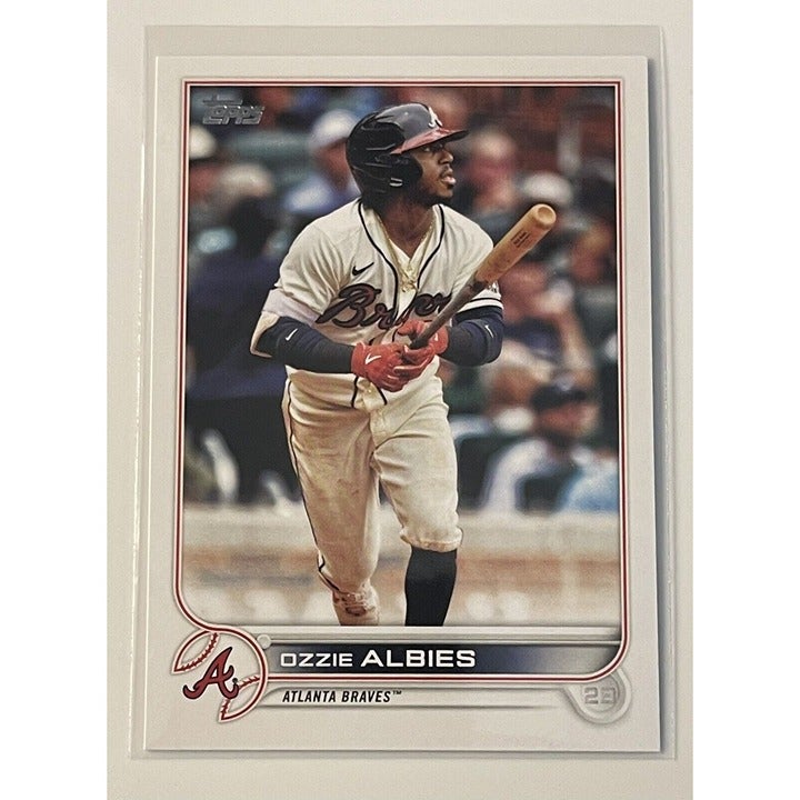 2022 Topps Series 1 - Ozzie Albies - MLB Atlanta Braves Card #401 Centered Mint*