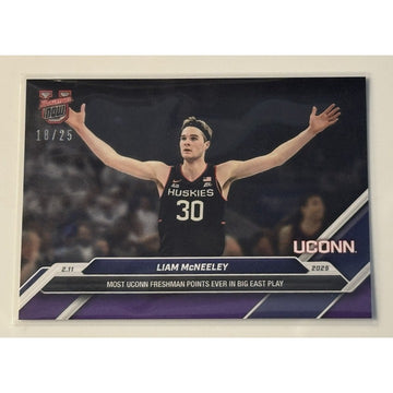 18/25* Liam McNeeley RC - 2024-25 Bowman U NOW® - NCAA UCONN Basketball Card #64