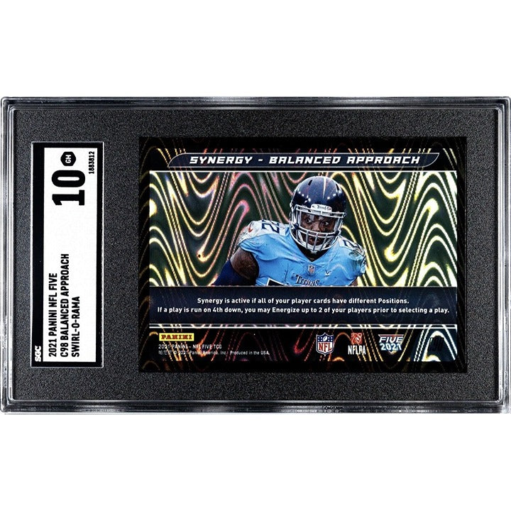 2021 Panini NFL Five Derrick Henry Balanced Approach Swirl-o-Rama #C-98 - SGC 10
