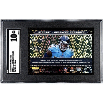 2021 Panini NFL Five Derrick Henry Balanced Approach Swirl-o-Rama #C-98 - SGC 10