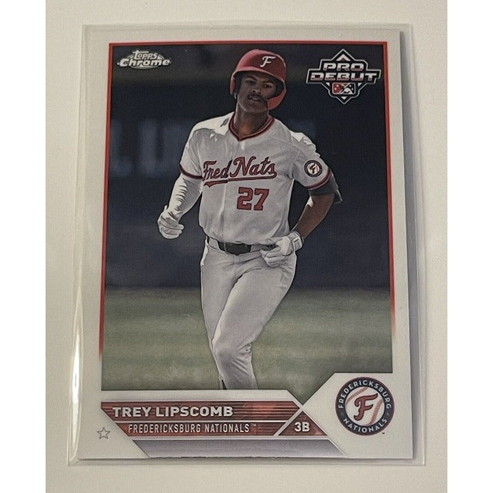 2023 Topps Pro Debut Chrome Trey Lipscomb PDC-129 RC Fredericksburg Rookie Card*