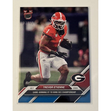 33/49* Trevor Etienne 2024 Bowman U NOW UGA Dogs SEC championship Card 54 READY!