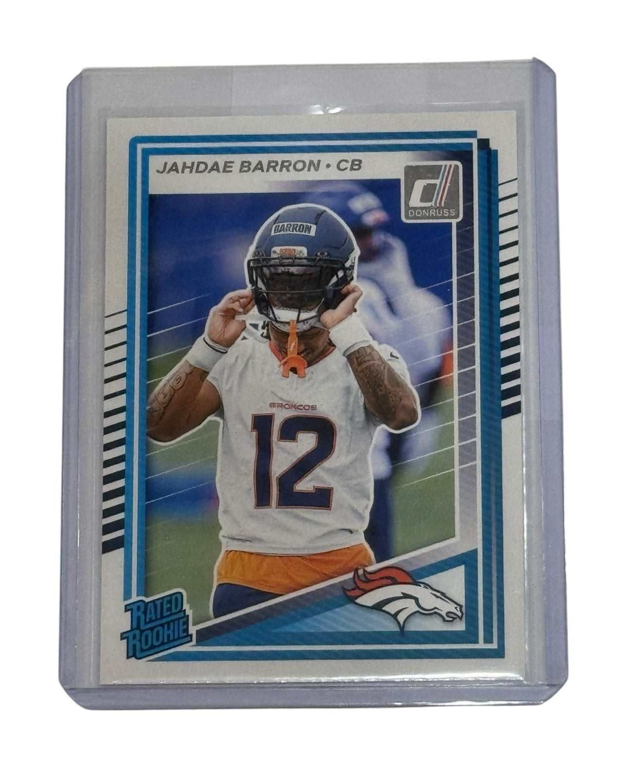 Jahdae Barron RC 2025 Donruss Rated Rookie NFL Denver Broncos football card mint condition