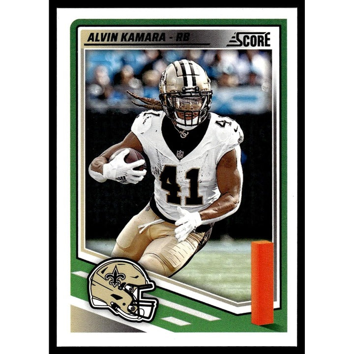 2025 NFL SCORE Panini Football Card - Alvin Kamara - New Orleans Saints 122 Mint