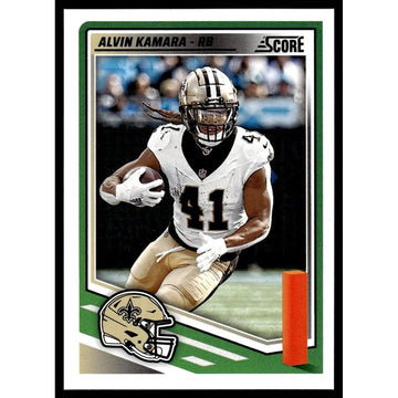 2025 NFL SCORE Panini Football Card - Alvin Kamara - New Orleans Saints 122 Mint