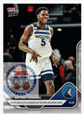 2024 Topps Now Anthony Edwards NBA card with 41 points clutch dagger and record-breaking night design