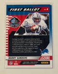 2025 Panini Score First Ballot Barry Sanders Detroit Lions Hall of Fame rookie card