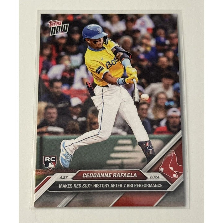 Ceddanne Rafaela RC - 2024 MLB TOPPS NOW® Card 125 - MLB Boston Red Sox PR: 1132