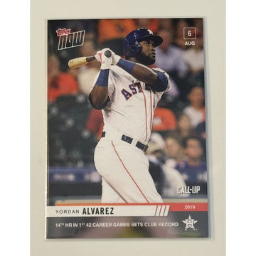 2019 Topps Now Yordan Alvarez RC Call Up Rookie Card #643 - MLB Astros - PR: 671