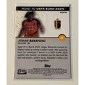 Johan Bakayoko 2023 Topps Pristine UEFA Road To EURO 2024 refractor trading card #99