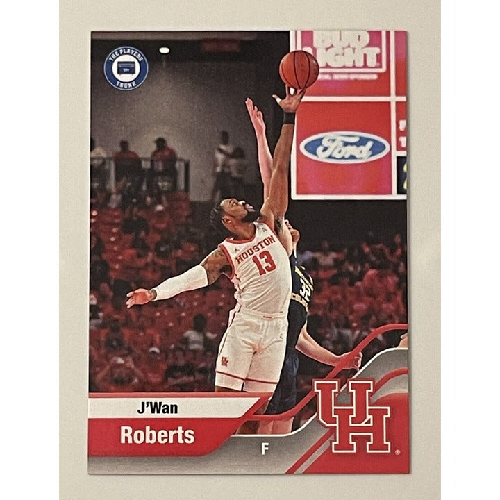 J’wan Roberts 2022 Houston Cougars basketball trading card action shot