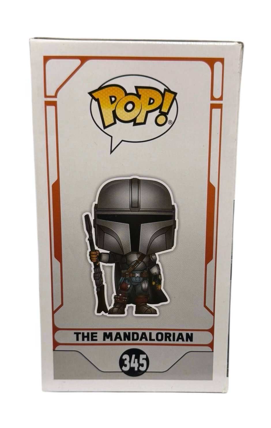 Funko Pop Star Wars The Mandalorian 345 vinyl figure in packaging with clear window panel