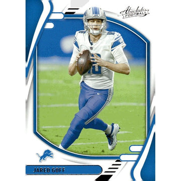 2021 Panini Absolute NFL Parallel Football Card#8 Jared Goff Green Detroit Lions