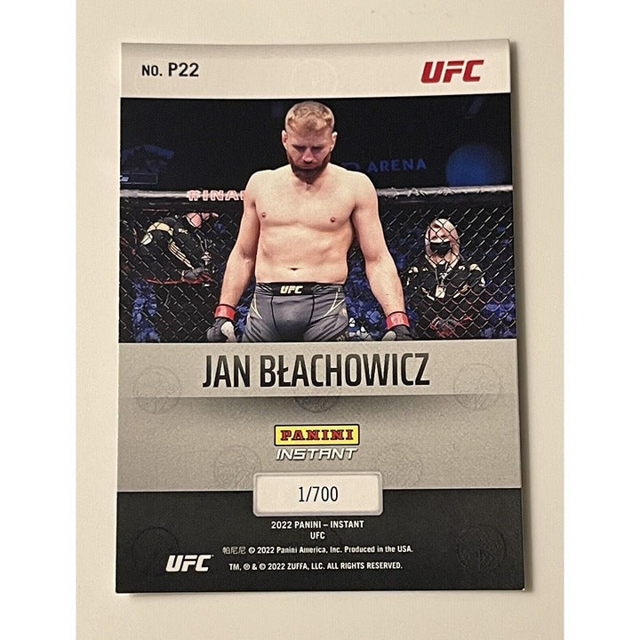 JAN Blachowicz 2022 Panini Instant UFC trading card numbered 1 of 700