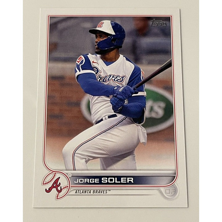 2022 Topps Jorge Soler* - MLB Atlanta Braves/Miami Marlins - Baseball Card #208*