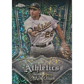 Matt Olson 2022 Topps Chrome Pinstriped Insert baseball card Oakland Athletics