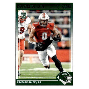 2024 NFL Score Football Braelon Allen RC* New York Jets #390 Near Mint or Better