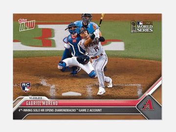 2023 World Series Gabriel Moreno rookie card Topps Now Diamondbacks solo home run