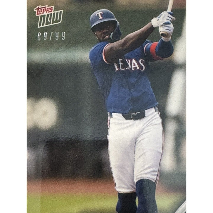 2024 Rangers Team SET of 10 MLB Topps NOW cards featuring Adolis García limited edition 89/99 numbered card