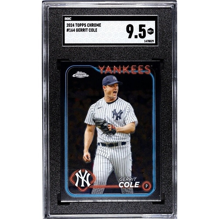 2024 Topps Chrome Gerrit Cole baseball card SGC 9.5 MLB New York Yankees collectible