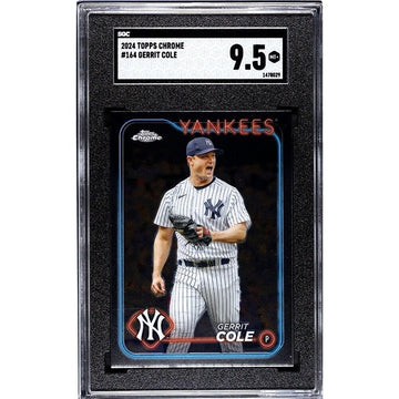 2024 Topps Chrome Gerrit Cole baseball card SGC 9.5 MLB New York Yankees collectible