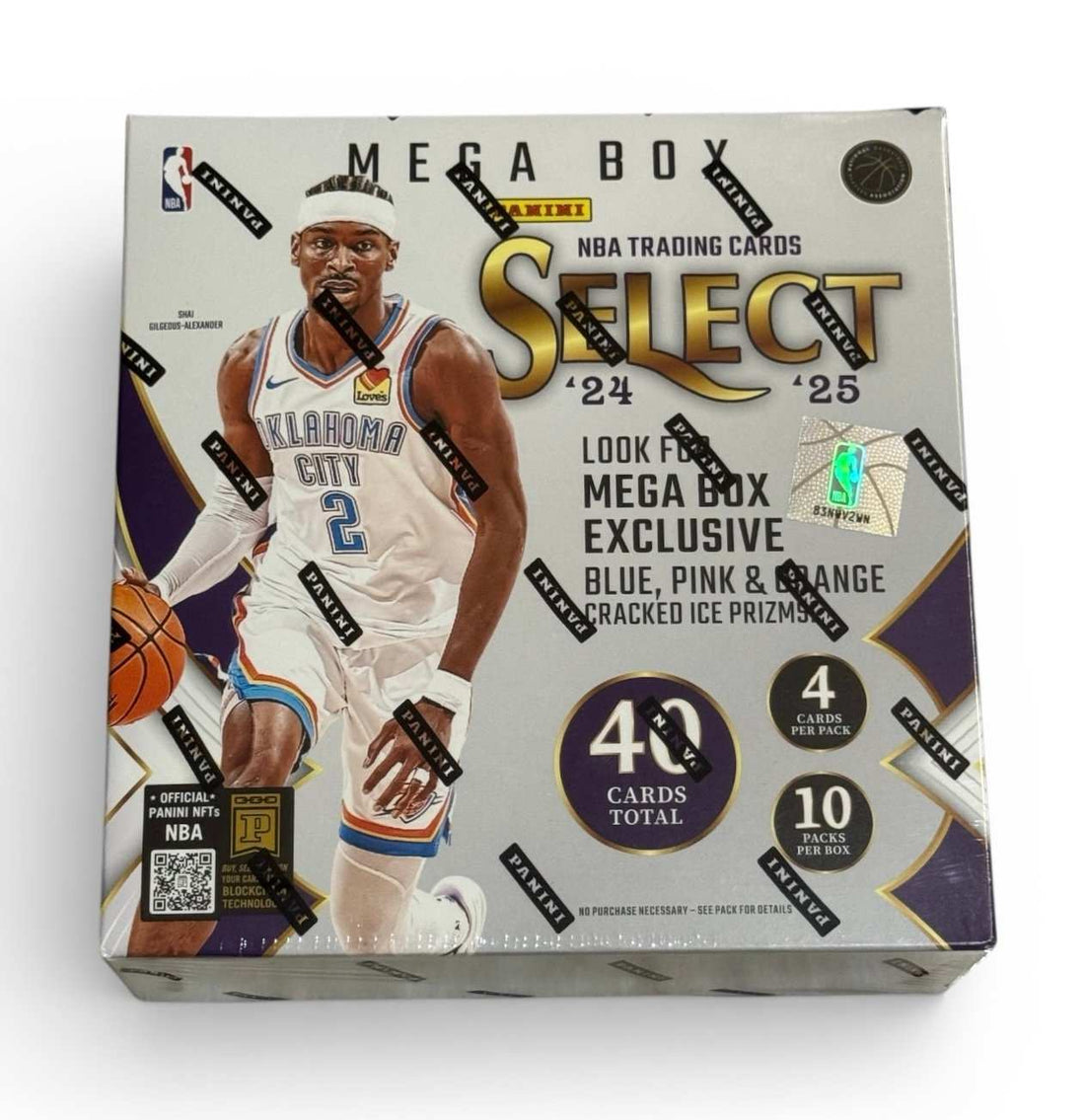 2024 25 Panini Select NBA Mega Box sealed basketball cards featuring NBA rookies and exclusive parallels
