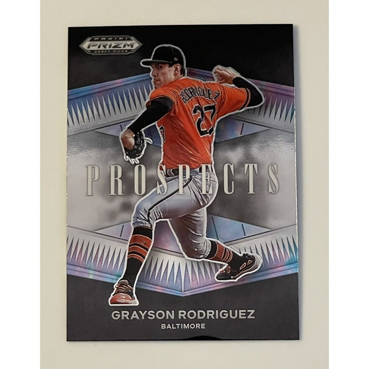 Grayson Rodriguez 2021 Prizm Draft Picks Prospects baseball card Orioles pitcher