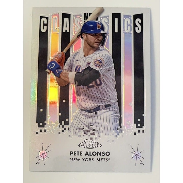Pete Alonso 2022 Topps Chrome New Classics #NC-8 New York Mets baseball card near mint condition