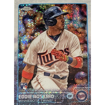2015 Topps Chrome Update Eddie Rosario RC #US341 Sparkle Refractor Twins/Braves*