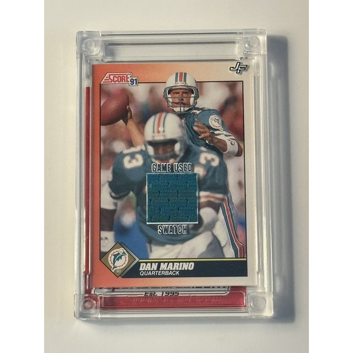 Dan Marino 2022 Game Used JERSEY FUSION Swatch NFL Miami Dolphins - Limited Card