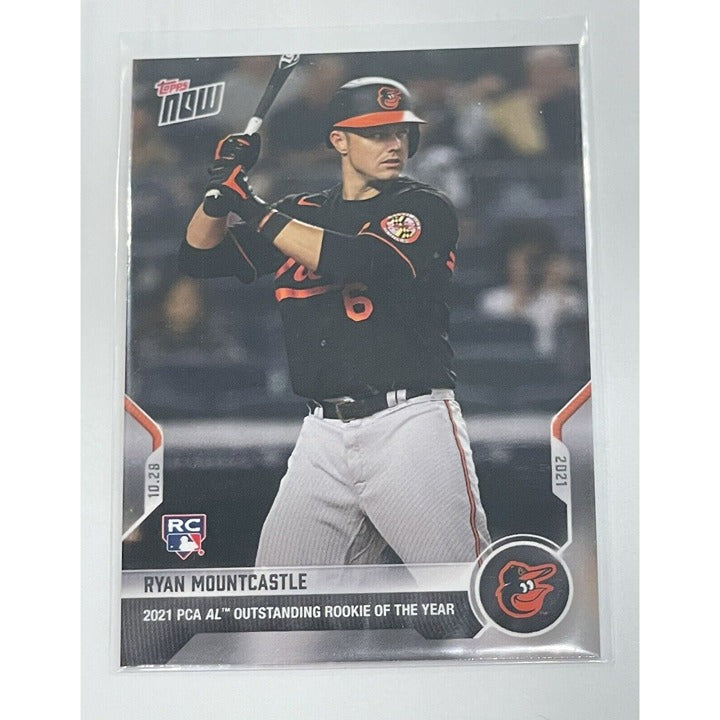 Ryan Mountcastle 2021 TOPPS NOW Orioles Rookie of the Year baseball card PCA-5