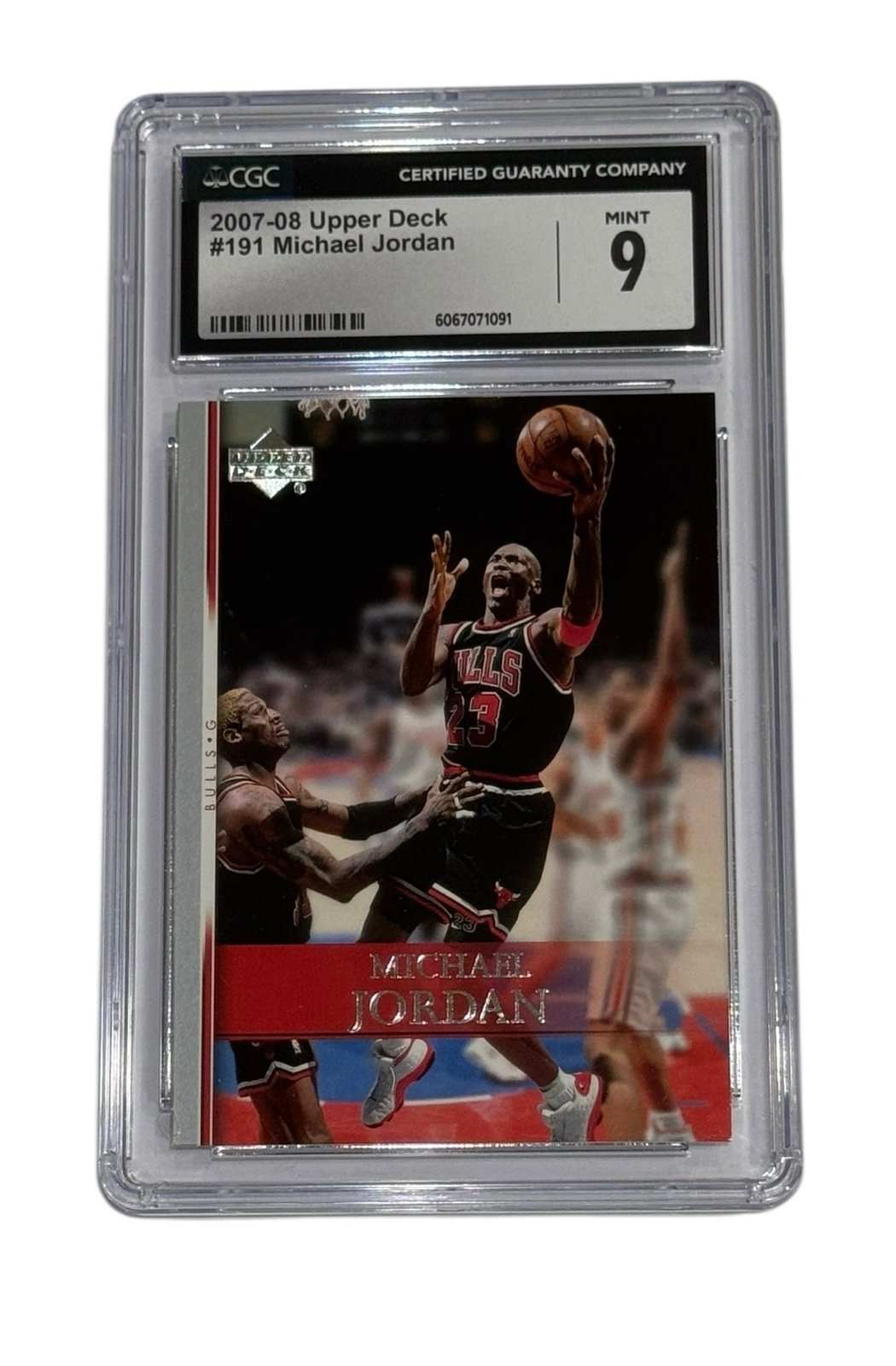 2007 Upper Deck Michael Jordan #191 basketball card graded CSG 9 Mint in protective slab