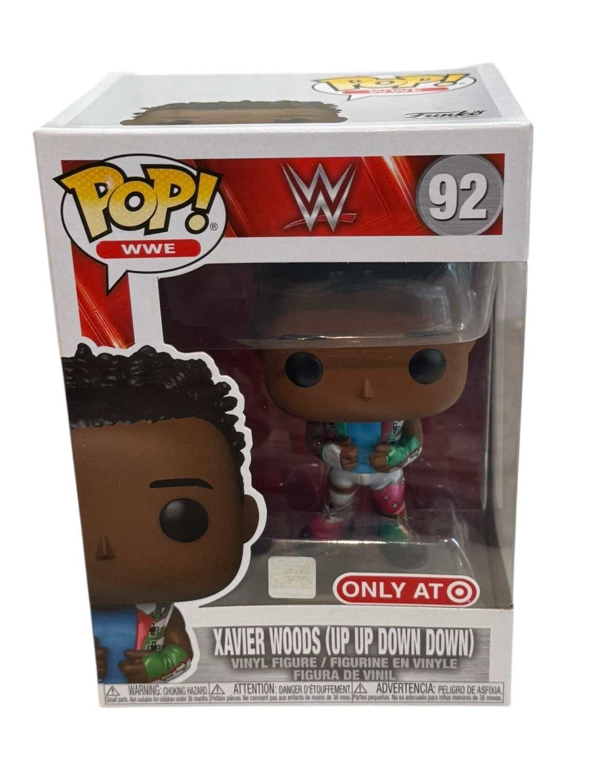 Funko Pop WWE Xavier Woods Up Up Down Down vinyl figure Target exclusive in box