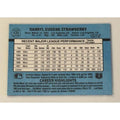 1989 Donruss Darryl Strawberry baseball card back with career stats and highlights