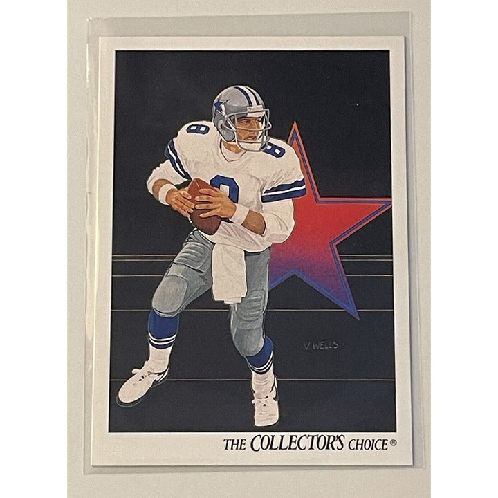 1991 Upper Deck Troy Aikman Football Card Collectors Choice Card #82 NFL Cowboys