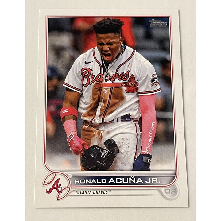 2022 Topps Series 1 Ronald Acuna Jr. MLB Atlanta Braves Baseball Card #200 40/70