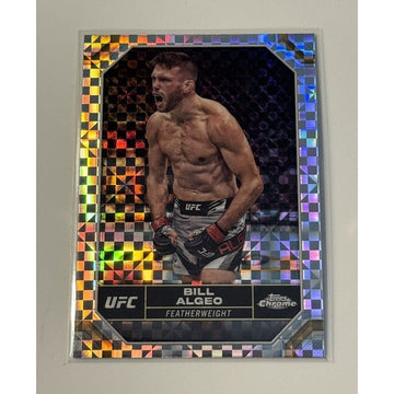 2024 Topps Chrome UFC Bill Algeo  Prism Refractor Featherweight Division Card 27