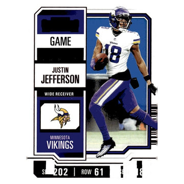 2023 Panini Contenders #67 - Justin Jefferson Season Ticket Retail - NFL Vikings