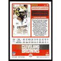 Shedeur Sanders RC 2025 Panini Score NFL Football Card No. 15 Cleveland Browns near mint condition