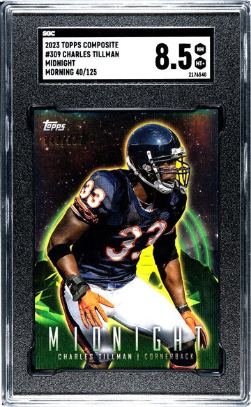 40/125* 2023 Topps Composite FB Charles Tillman Midnight #309 NFL Bears SGC 9.5*