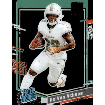 2023 Donruss CLEAR Series NFL Football Card De'Von Achane RC* #59 Miami Dolphins