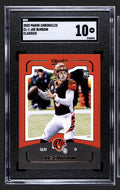 Joe Burrow RC 2020 Panini Chronicles Classics graded 10 Bengals rookie card with QB action pose