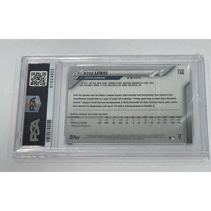 2020 Topps Chrome Kyle Lewis Rookie Baseball Card PSA 10 Mariners MLB Non Refractor