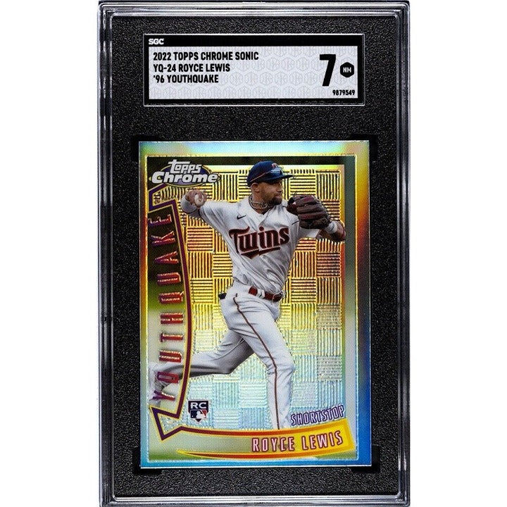 2024 Topps Chrome Royce Lewis* Youthquake Refractor MLB Minnesota #YQ-24 - SGC 7