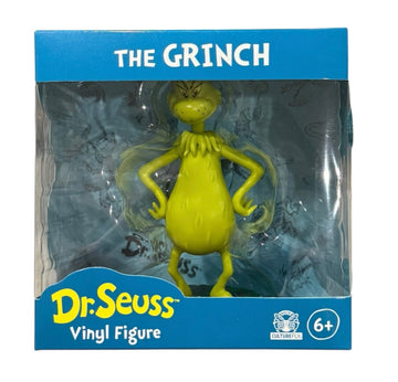 Dr Seuss The Grinch vinyl figure in blue box collectible packaging
