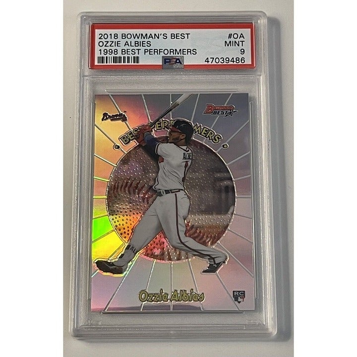 2018 Bowman's Best 1998 Best Perf. Ozzie Albies RC Refractor PSA 9 - MLB Braves*