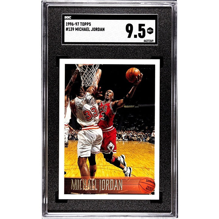 1996-97 Topps Michael Jordan* NBA Chicago Bulls HOF Basketball Card #139 - SGC 9